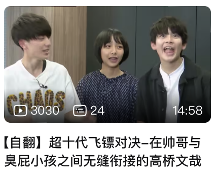 B 站日本综艺熟肉自翻视频 02